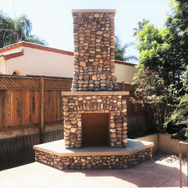 Outside Custom Fireplace-1