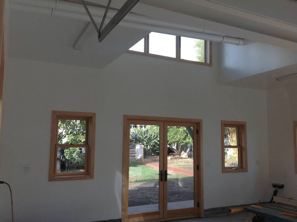 New Garage Construction interior-1